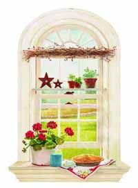 Kitchen Window Wallpaper Mural