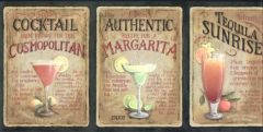 Mixed Drink Recipe Wallpaper Border - 3 Left