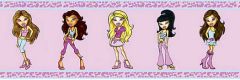 Pink Bratz Girl Wallpaper Border LK67108