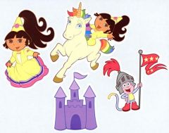 Fairy Tale Dora Wallpaper Cutouts LK67197C