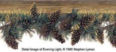 Brown Pine Branch Wallpaper Border