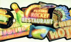 Neon Sign Wallpaper Border