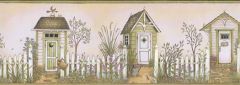 Victoriana Outhouse Wallpaper Border OSP05081B