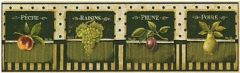 Polka Dot Vegetables Wallpaper Border