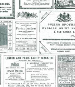 Black French Newsprint Wallpaper