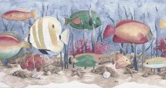 Sea Life Tropical Fish Wallpaper Border