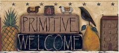 Primitive Welcome Wallpaper Border