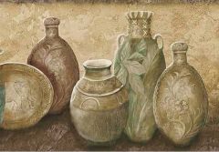 Bronze Vase Wallpaper Border
