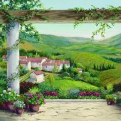 Italian Villa Mural