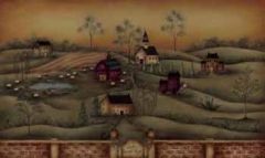 Faith Family Friends Chair Rail Mural