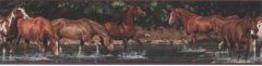 Wild Horses Peel and Stick Wallpaper Border