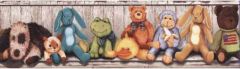Cuddle Buddies Peel and Stick Wall Paper Border