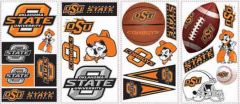 Oklahoma State Peel and Stick Appliques