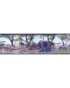 Safari Peel and Stick Wallpaper Border