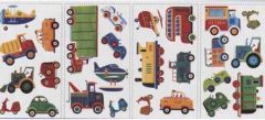 Transportation Peel and Stick Appliques