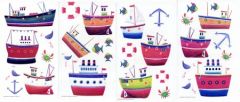 Boat Nautical Peel and Stick Appliques