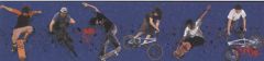 Extreme Sports Peel and Stick Wall Paper Border