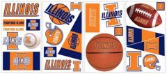 University of Illinois Peel and Stick Appliques
