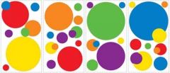 Bright Colorful Dots Peel and Stick Appliques