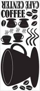 Chalkboard Coffee Cup Wall Sticker