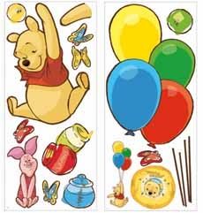 Pooh and Piglet Peel and Stick Giant Mural