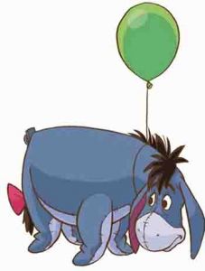 Eeyore Peel and Stick Giant Mural
