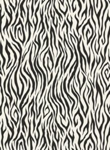 Black & White Zebra Stripe Wallpaper - York Wallcoverings