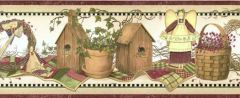 Burgundy Country Items Shelf Border