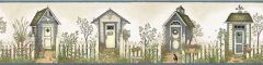 Cottage Outhouse Wallpaper Border SM05082B
