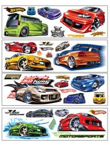 Hot Wheels Wall Appliques