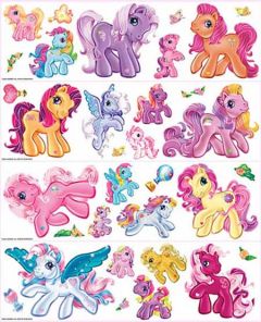 My Little Pony Peel and Stick Cutouts