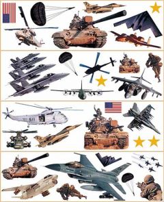 Military Peel and Stick Cutouts ST96411