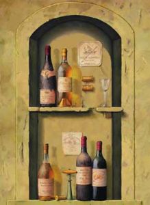 Wine Bottle Niche Wallpaper Mural