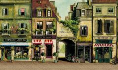 La Rue De Paris Wallpaper Mural