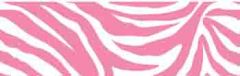 Flirt Pink Zebra Stripe Wall Pops Border- 2 left