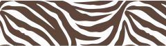 Brown and White Zebra Print Wall Pop Wall Border