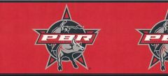 PBR Bull Riding Wallpaper Border  