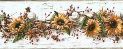 Pip Berry and Sunflower Wall Paper Border