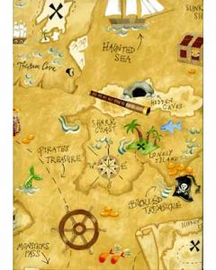 Pirates Treaure Map Wallpaper
