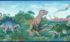 Prehistoric Land of the Dinosaur Wallpaper Border