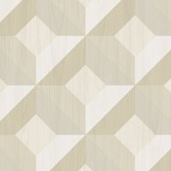 CK36619 Dimensonal Diamonds Wallpaper Beige CREATIVE KITCHENS Norwall Wallcovering