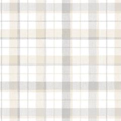 CK36627 Linen Plaid Wallpaper Grey, Beige CREATIVE KITCHENS Norwall Wallcovering