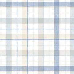 CK36629 Linen Plaid Wallpaper Blue, Beige CREATIVE KITCHENS Norwall Wallcovering