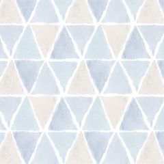 CK36638 Kitchen Triangle Wallpaper Blue, Beige CREATIVE KITCHENS Norwall Wallcovering