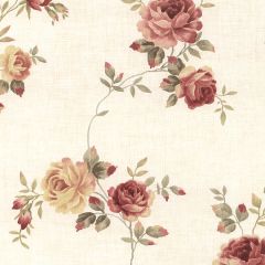 CN26564 Rose Trail Wallpaper Yellow, Red, Green, Beige Garden 2 Norwall Wallcovering