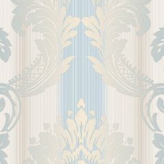 CS35606 String Damask Wallpaper Blue, Beige, Taupe Classic Silks 2 Norwall Wallcovering