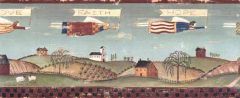 Primitive Country Angel Wallpaper Border