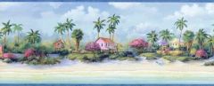 Island Living Wallpaper Border CW32211B