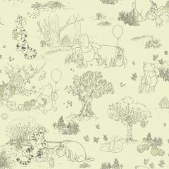 Walt Disney Kids Ii Pooh & Friends Toile Wallpaper