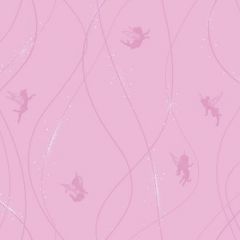 Walt Disney Kids Ii Tonal Fairy Stripe Wallpaper
